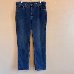 Lee Riders Women's Straight Leg Denim Blue Stretch Jeans 16L